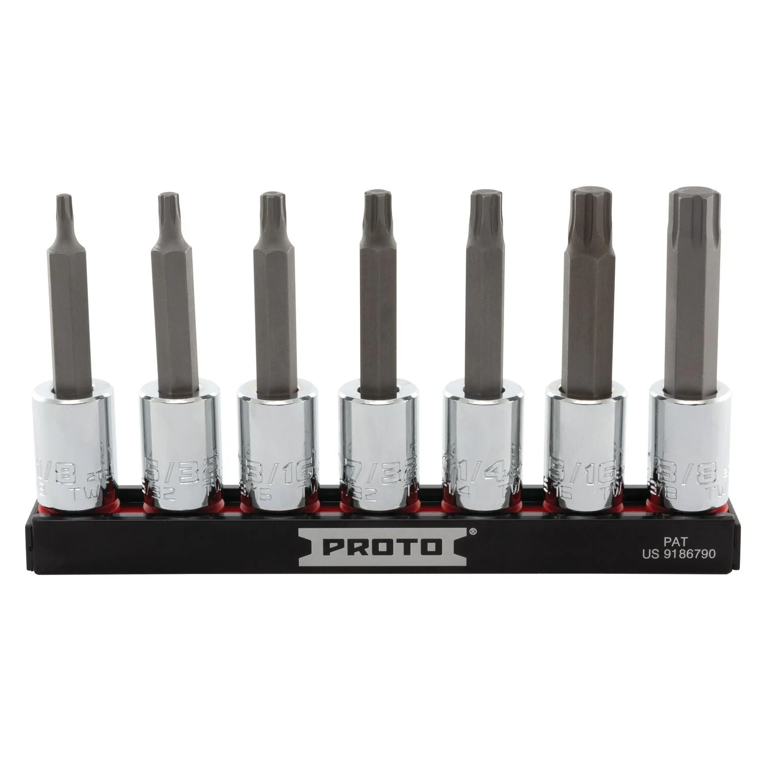 Proto J4990R7SAE 7 Piece 3/8" Drive Advanced Hex Bit Socket Set - SAE