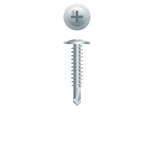 Strong-Point M87Z Phillips Modified Truss (R/W) Head, Zinc Plated, 8-18 x 1-5/8, #2 Point, Box of 4,000 Self-Drilling Screws