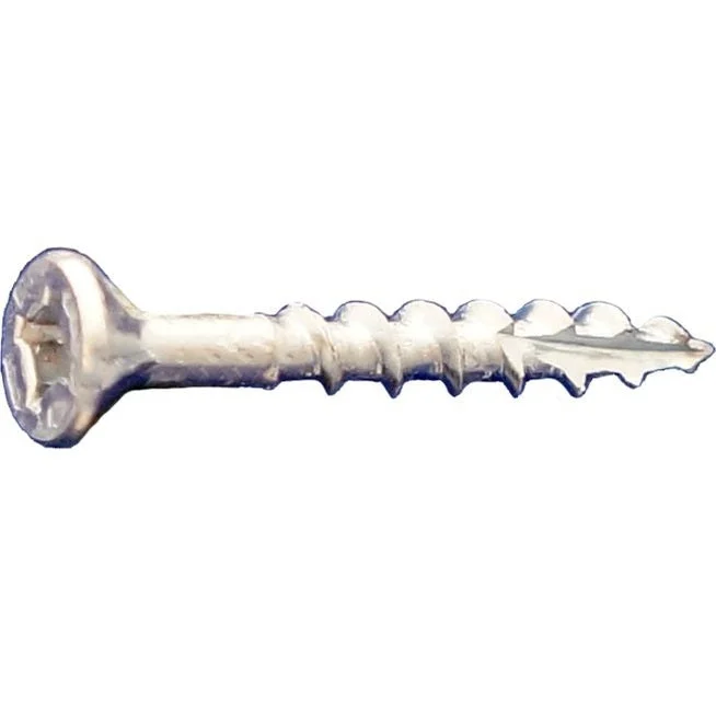 DAGGERZ DLFLSPZ08100 8 x 1 Dagger-Lok Square-Phillips Flat w/Nibs Type 17 Coarse Wood Screws Zinc 10000 PCS