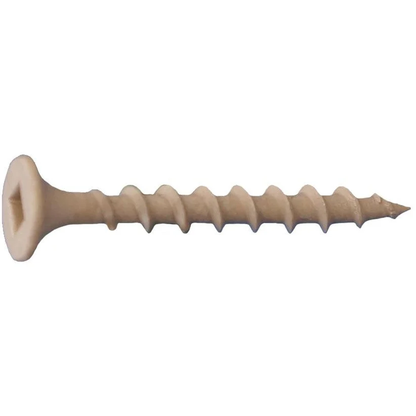 DAGGERZ ACQDK08300TAN 8 x 3 Square Bugle Head Coarse Thread Deck Screws ACQ Dagger Ultra-Guard Coating Tan 2000 PCS