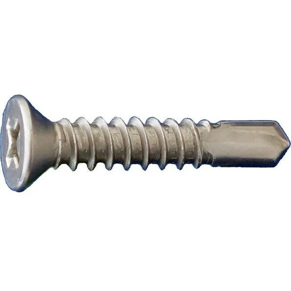 DAGGERZ FPSDSS10112 10 x 1-1/2 Phillips Flat Head Self Drill Screws 410 Stainless Steel 3000 PCS