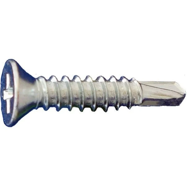 DAGGERZ FPSDZ14112 14 x 1-1/2 Phillips Flat Head Self Drill Screws Zinc 2000 PCS