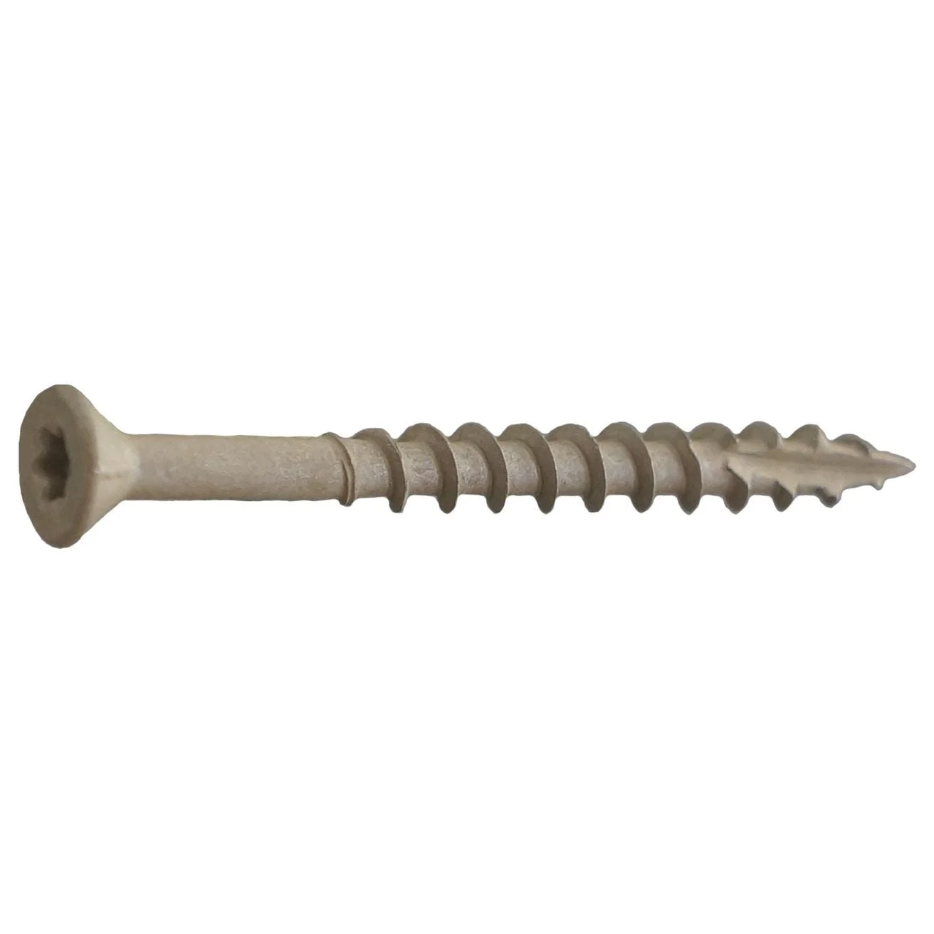 DAGGERZ ACQSTAR09300 9 x 3 Deck-Pro Star Flat w/Nibs Type 17 Deck Screws ACQ Dagger Ultra-Guard Coating Tan 1500 PCS