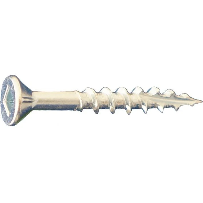 DAGGERZ DLFLSQZ0811008 8 x 1-1/8 Dagger-Lok Square Flat w/Nibs Type 17 Coarse Wood Screws Zinc 10000 PCS