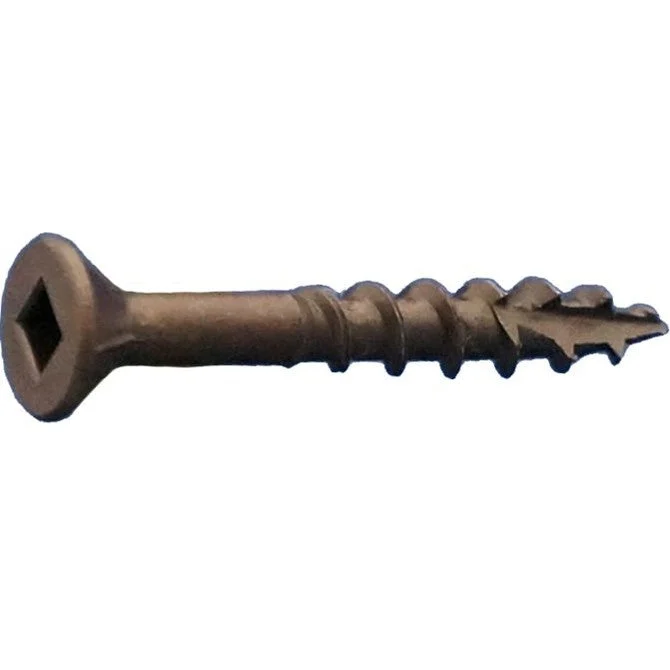 DAGGERZ DLFLSQL08134 8 x 1-3/4 Dagger-Lok Square Flat w/Nibs Type 17 Coarse Wood Screws Lubricized 4000 PCS