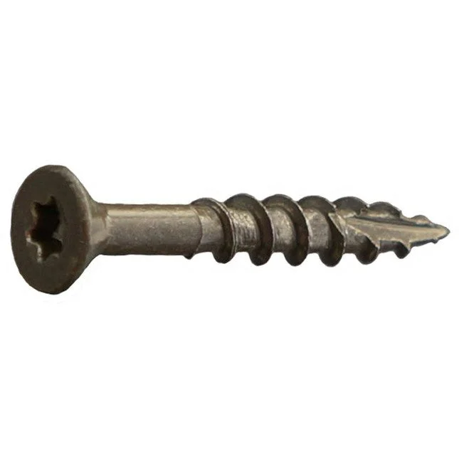 DAGGERZ ACQSTAR081104D 8 x 1-1/4 Deck-Pro Star Flat w/Nibs Type 17 Deck Screws ACQ Dagger Ultra-Guard Coating Dark 7500 PCS