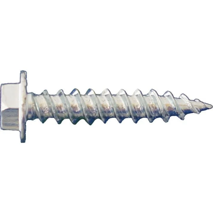 DAGGERZ SMZ10408 10 x 4 Unslotted Hex Washer Head w/Serrations Sheet Metal Screws Zinc 1000 PCS