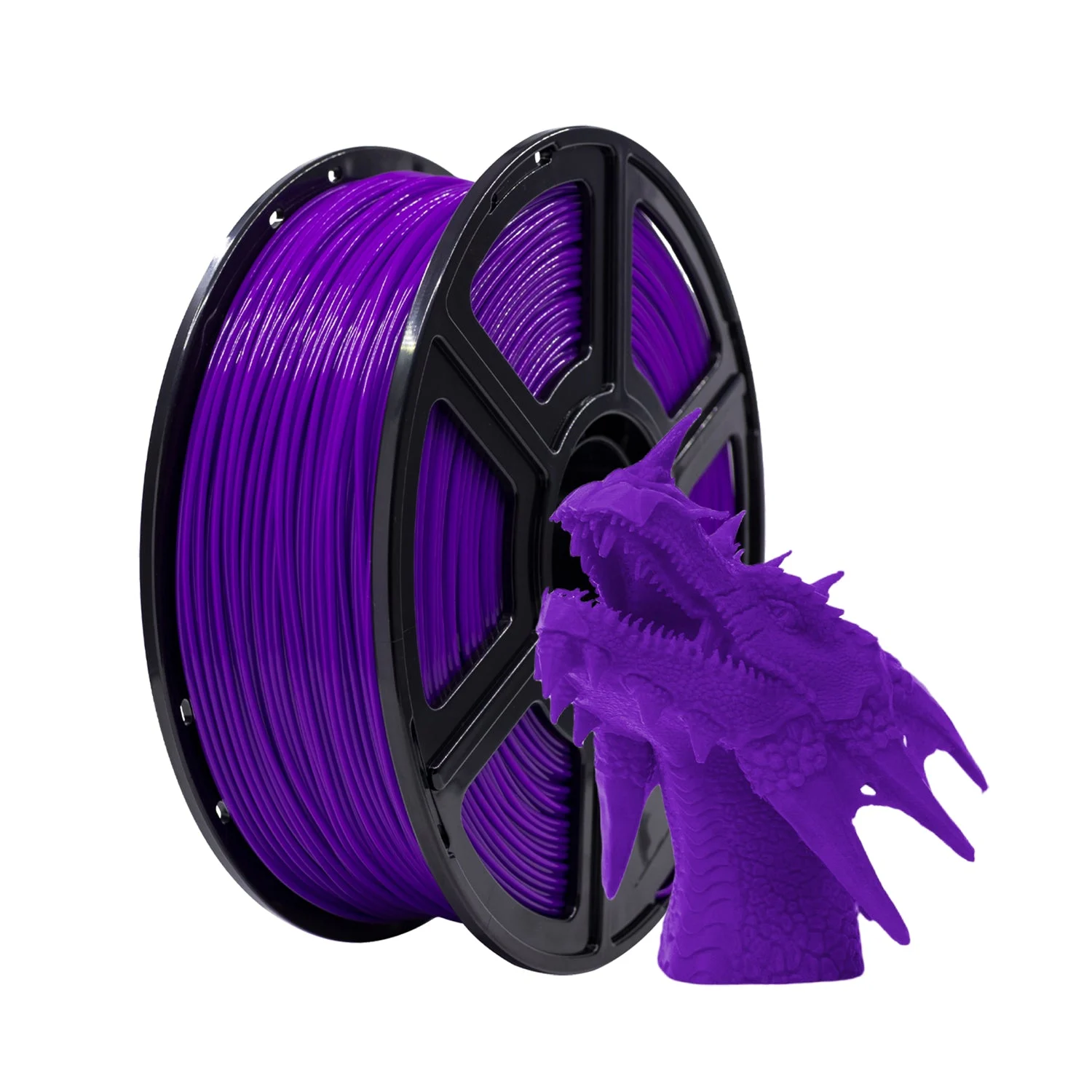 Flashforge PLA Filament 1.75mm, 3D Printer Filament 1kg (2.2lbs) Spool, Dimensional Accuracy +/- 0.02mm (Purple)