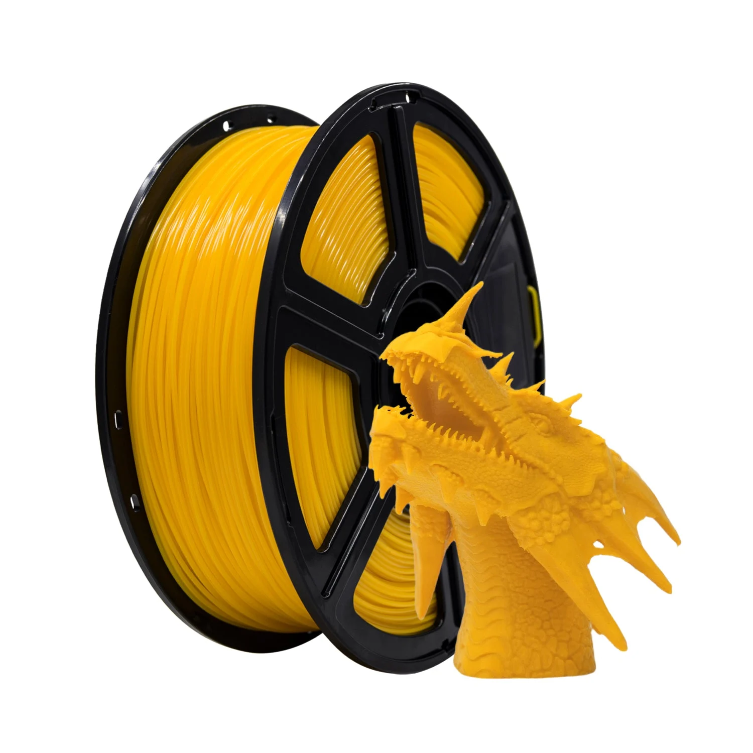 Flashforge PLA Filament 1.75mm, 3D Printer Filament 1kg (2.2lbs) Spool, Dimensional Accuracy +/- 0.02mm (Yellow)