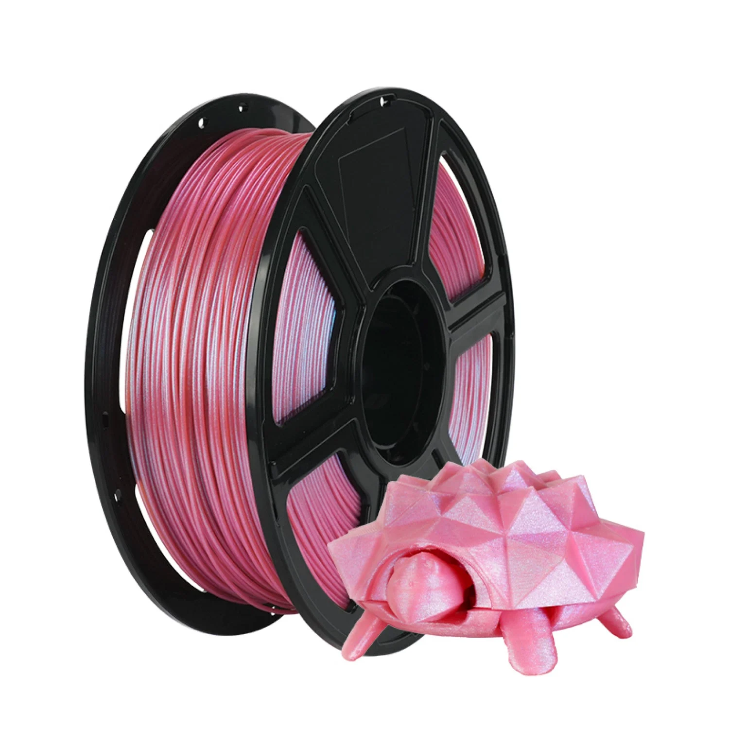 Flashforge PLA Filament 1.75mm +/- 0.02mm Rose Quartz, Color Changeable 3D Printer Filament 1kg (2.2lbs)