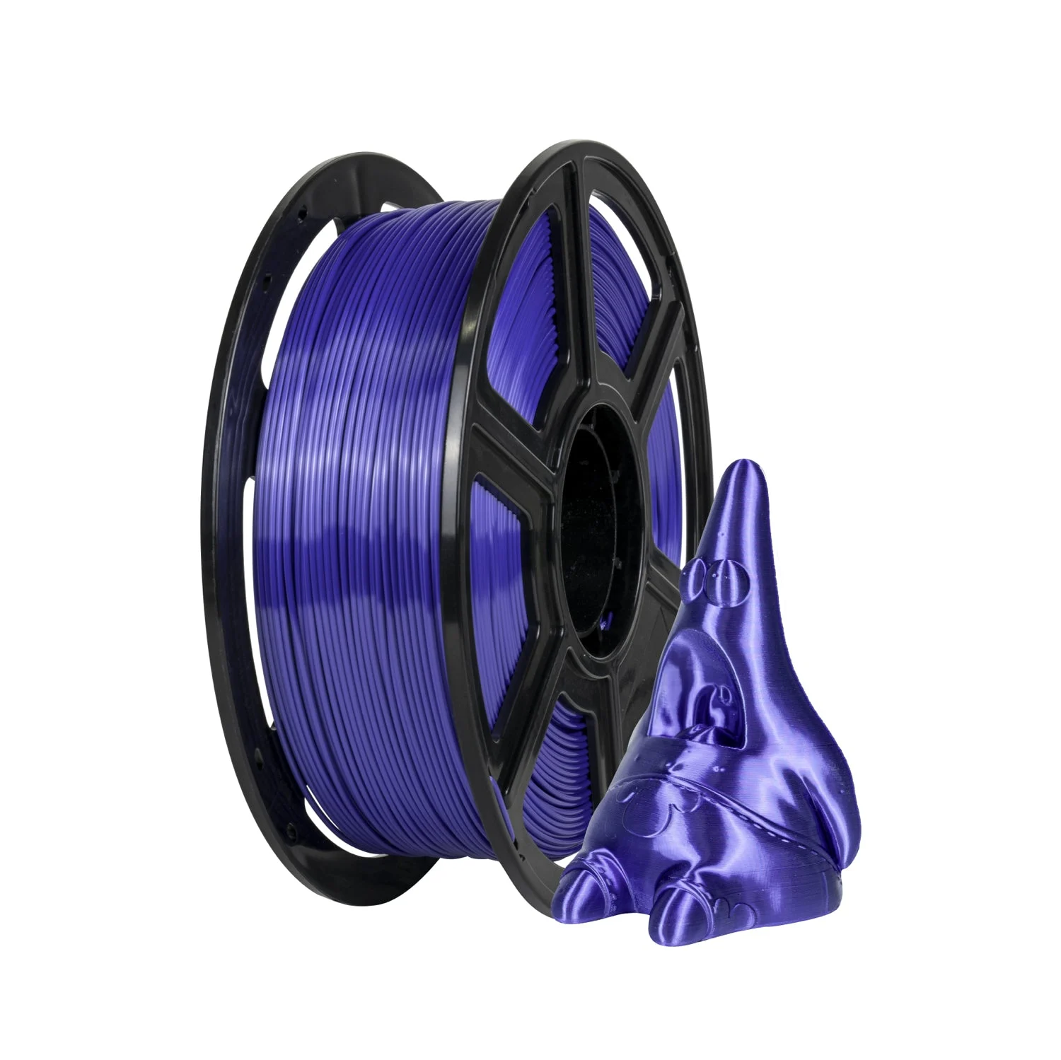 Flashforge 3D Printer Filament Silk PLA 1.75mm 1kg Spool-Dimensional Accuracy +/- 0.02mm (Blue)