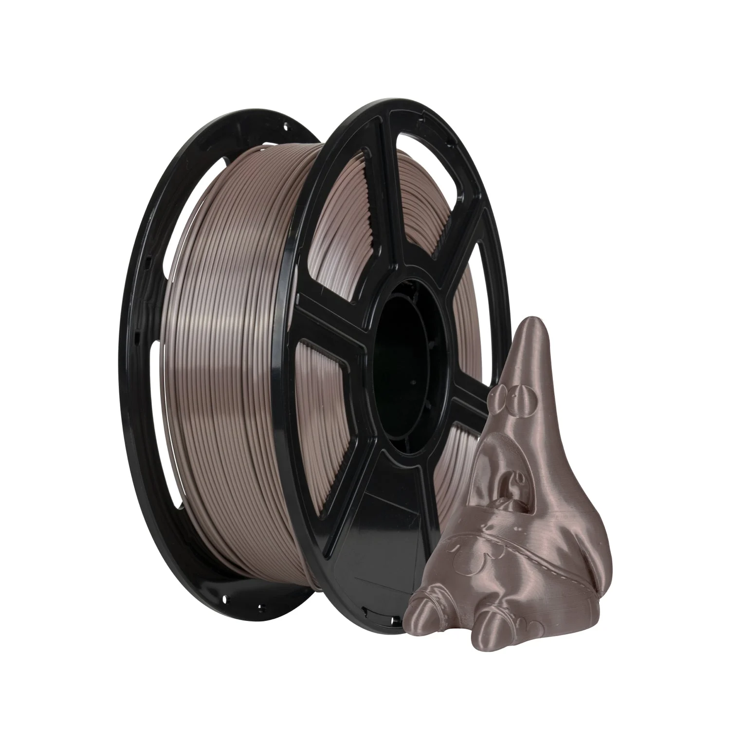 Flashforge 3D Printer Filament Silk PLA 1.75mm 1kg Spool-Dimensional Accuracy +/- 0.02mm (Coffee)