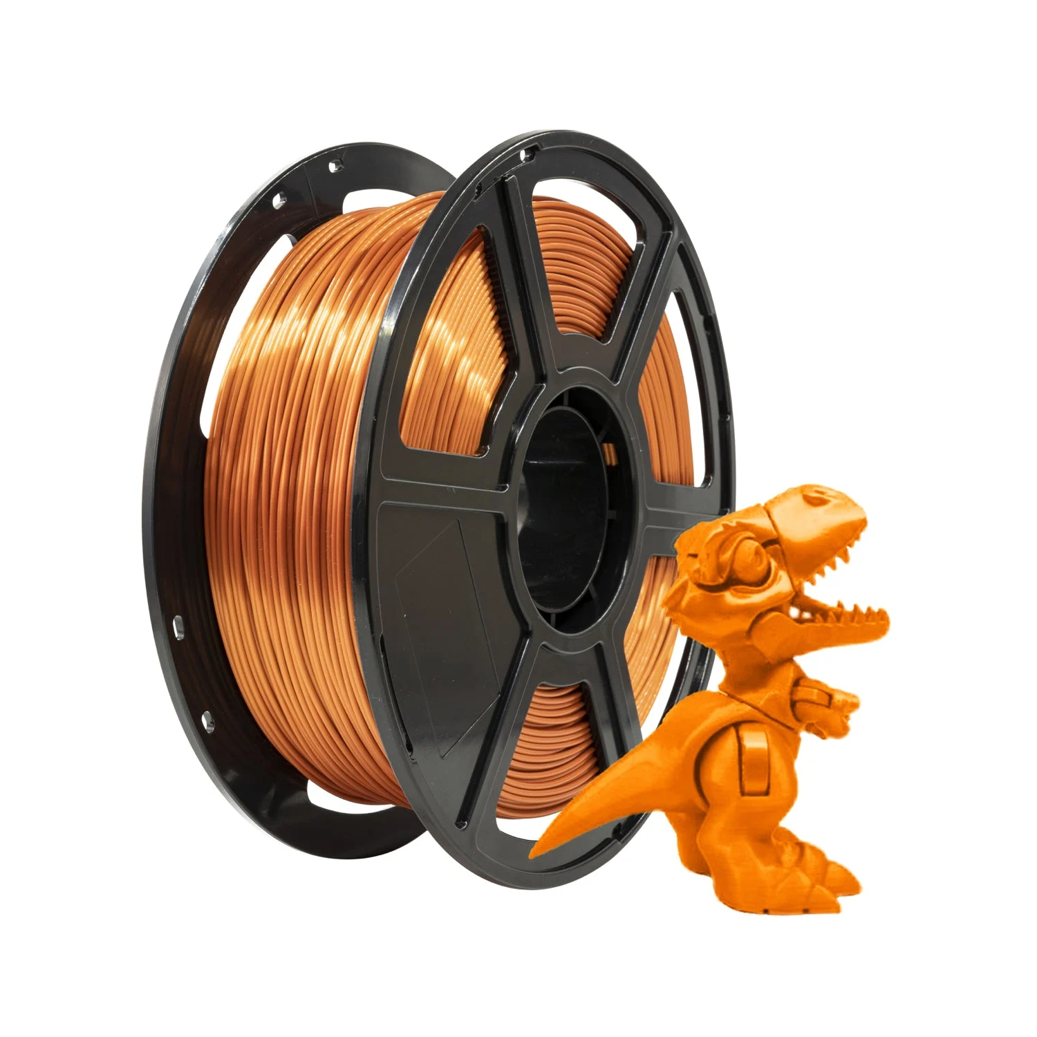 Flashforge 3D Printer Filament Silk PLA 1.75mm 1kg Spool-Dimensional Accuracy +/- 0.02mm (Copper)