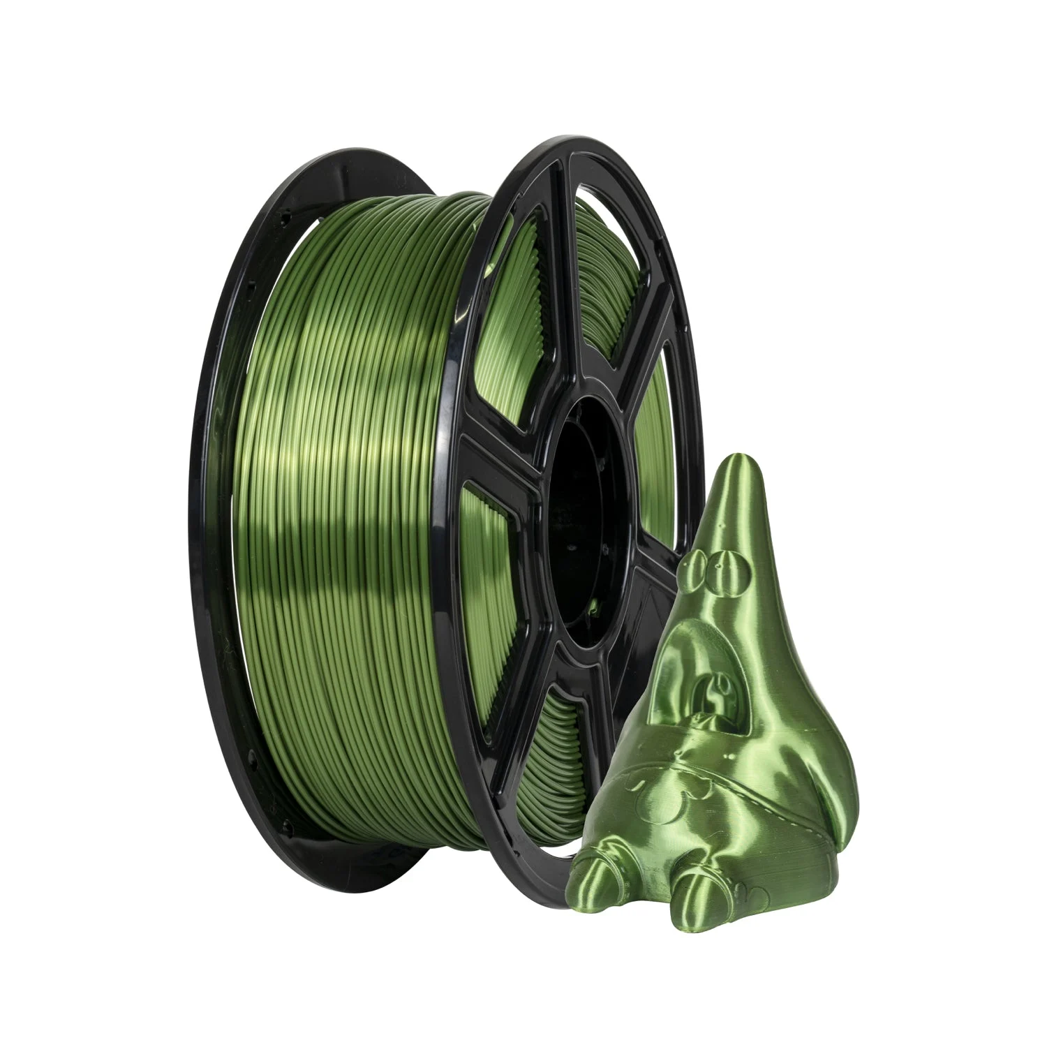 Flashforge 3D Printer Filament Silk PLA 1.75mm 1kg Spool-Dimensional Accuracy +/- 0.02mm (Green)