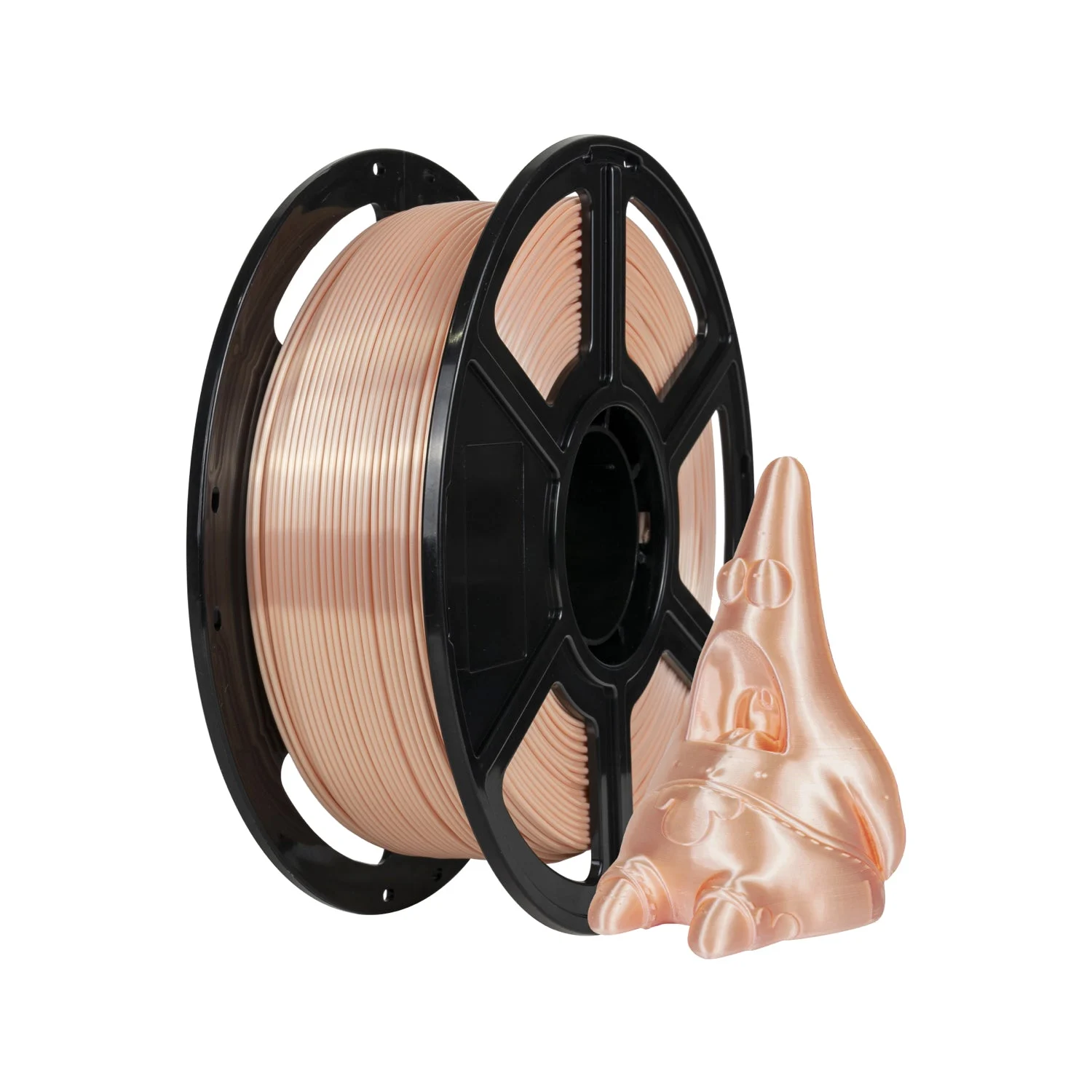 Flashforge 3D Printer Filament Silk PLA 1.75mm 1kg Spool-Dimensional Accuracy +/- 0.02mm (Skin)