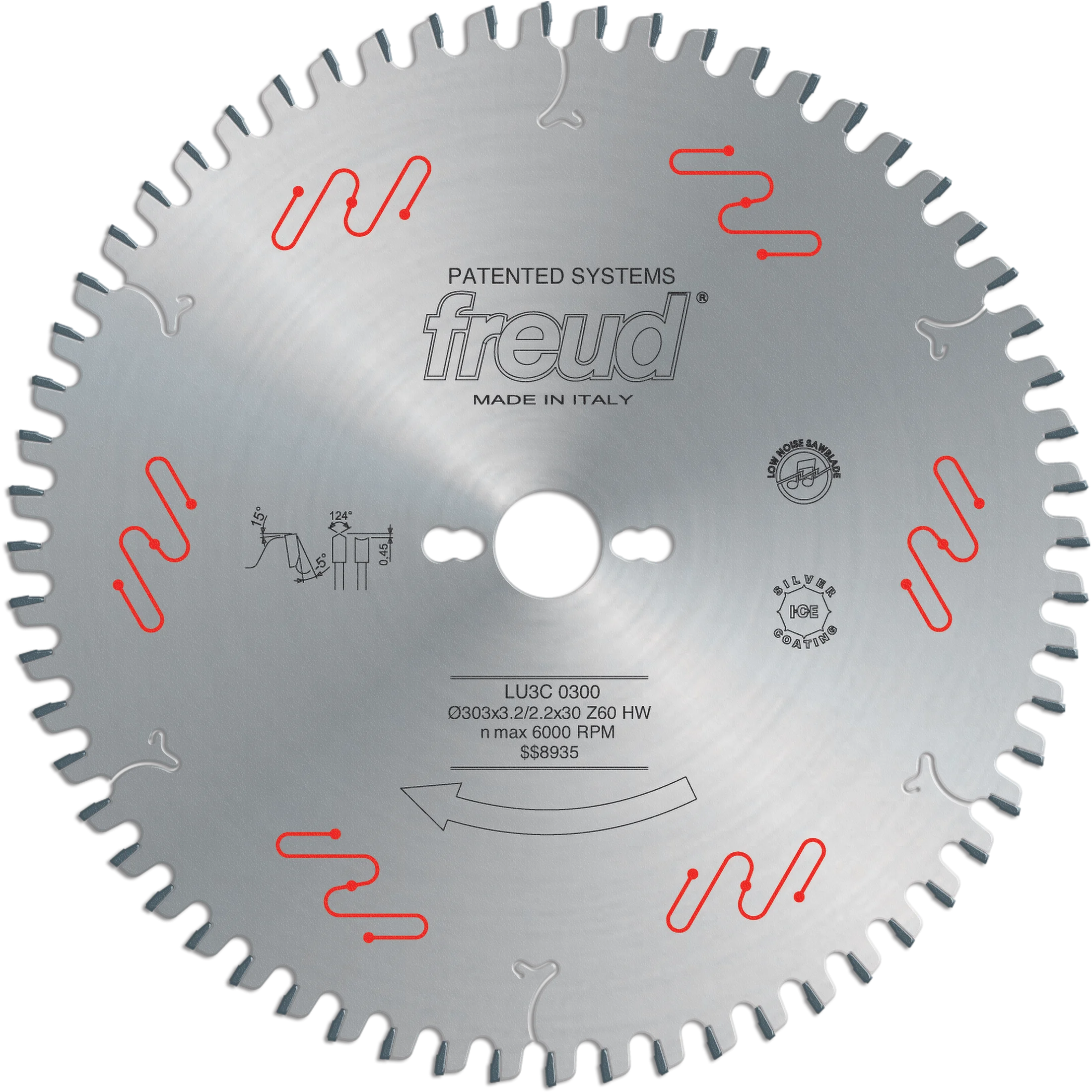 Freud LU3C03 303mm Panel Sizing Saw Blade for Sliding Table Saws - Freud/Diablo