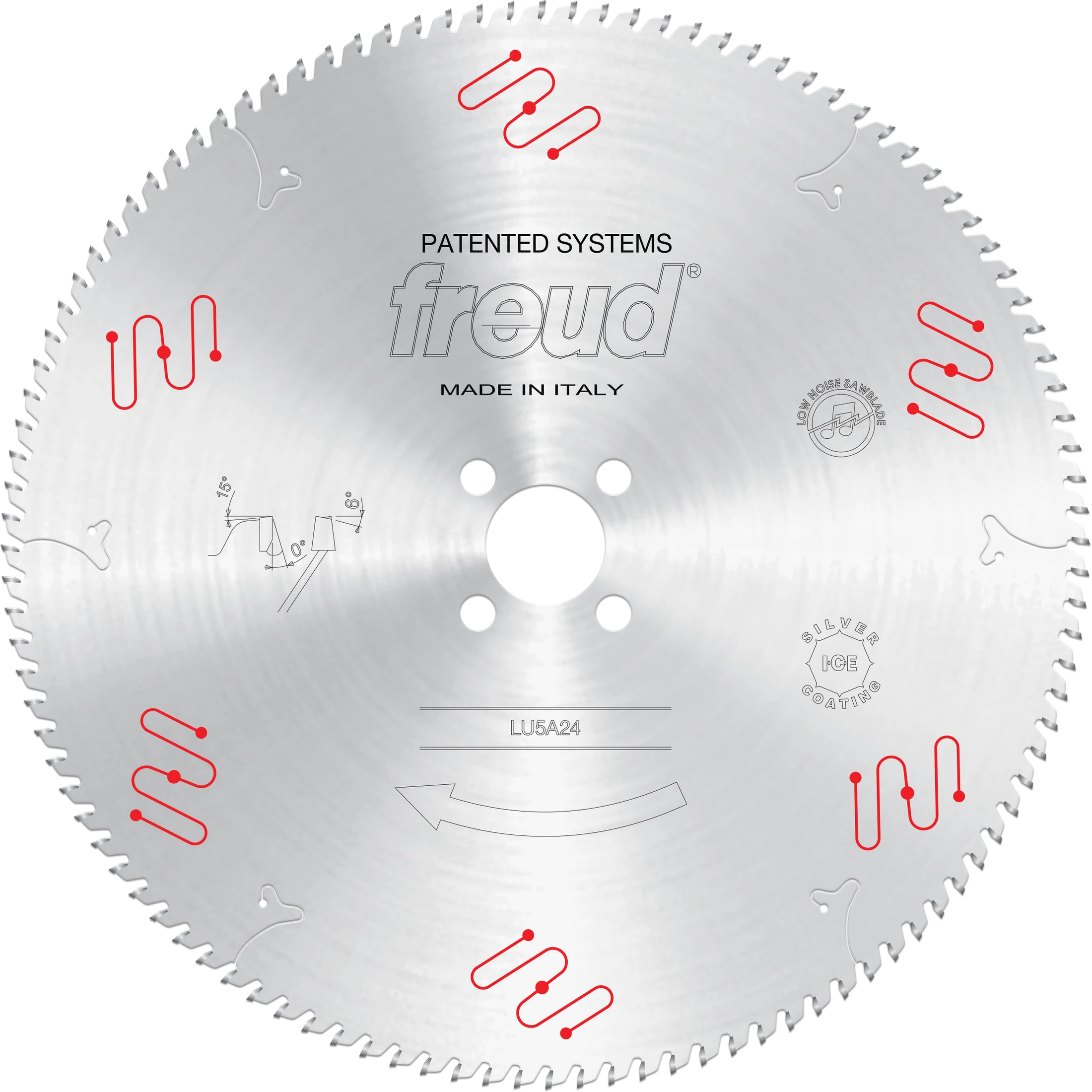 Freud LU5A24 450mm Medium to Thick Aluminum & Non-Ferrous Blades with Mechanical Clamping