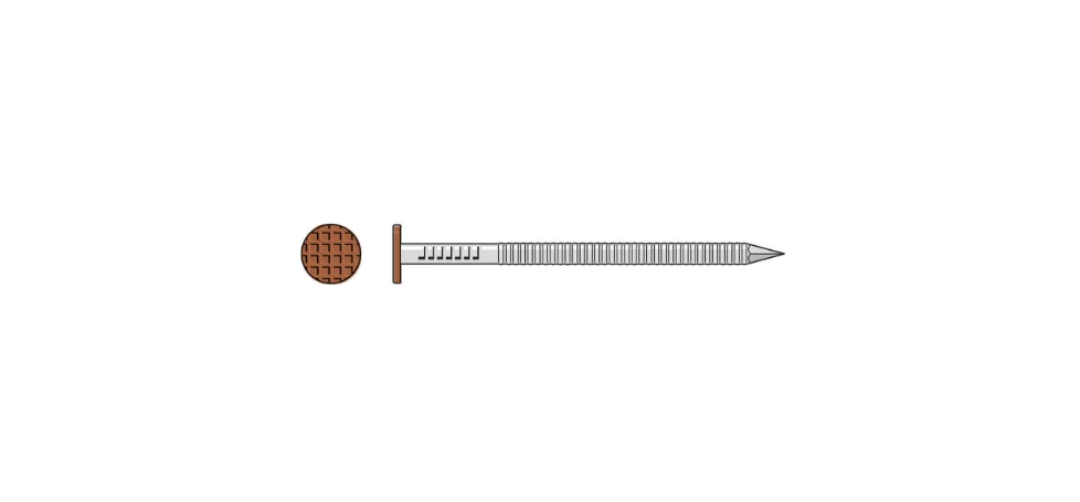 Simpson S8SNDS5 Painted Siding Nail — 2-1/2 in. x .092 in. Type 304 Stainless Steel, Sienna (5 lb.)