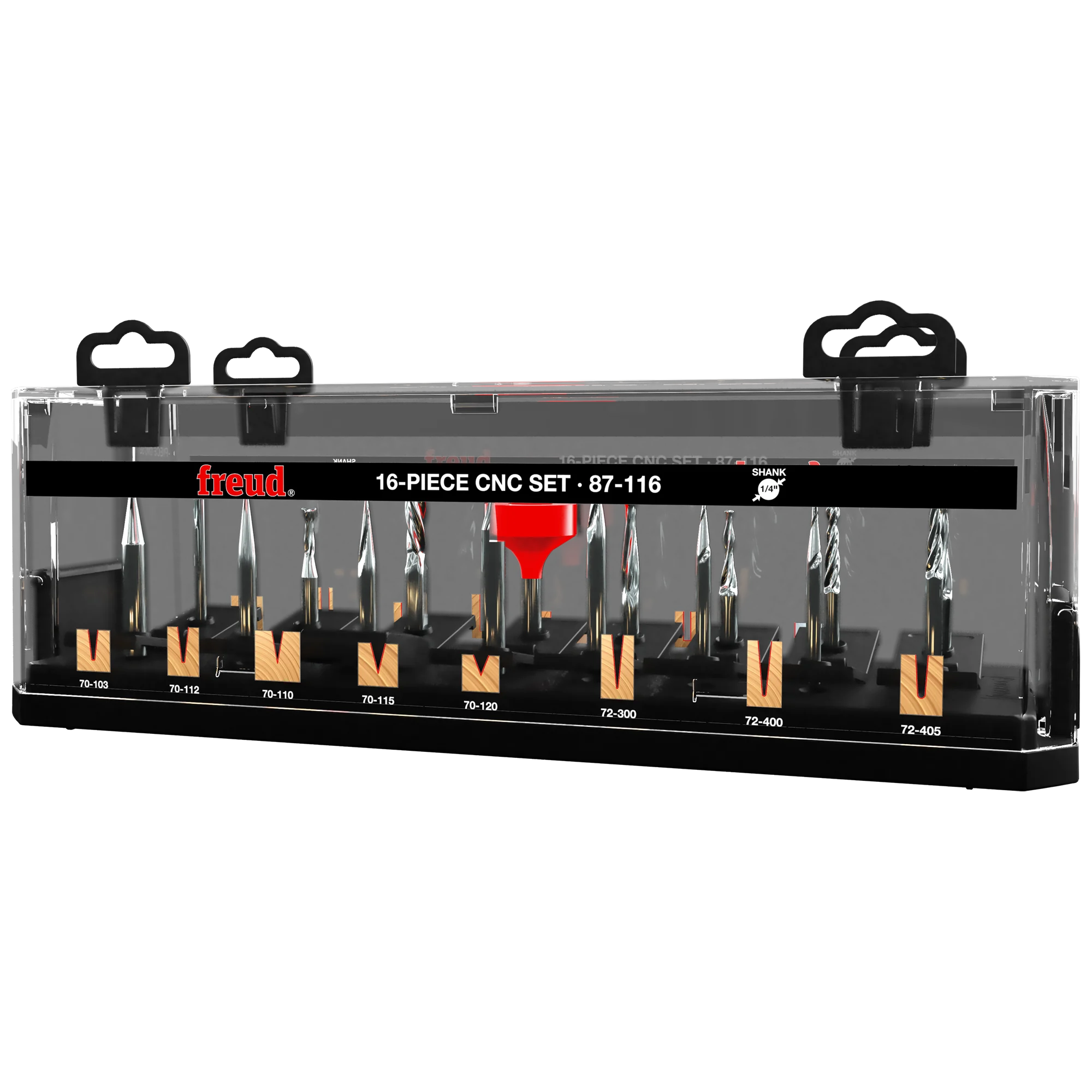 Freud 87-116 16 Piece CNC Router Bit Set