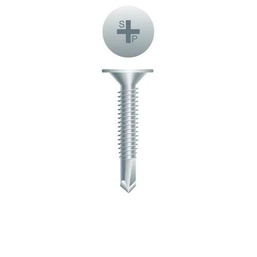Strong-Point W103 Phillips Wafer Head, Zinc Plated, 10-24 x 3/4, #3 Point, Box of 7,000 Self-Drilling Screws
