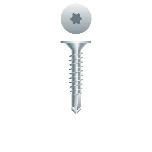 Strong-Point W103T Star Drive Wafer Head, Zinc Plated, 10-16 x 3/4, #3 Point, Box of 7,000 Self-Drilling Screws